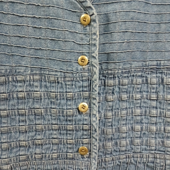 Vtg New Direction Denim Vest Medium - Picture 2 of 5